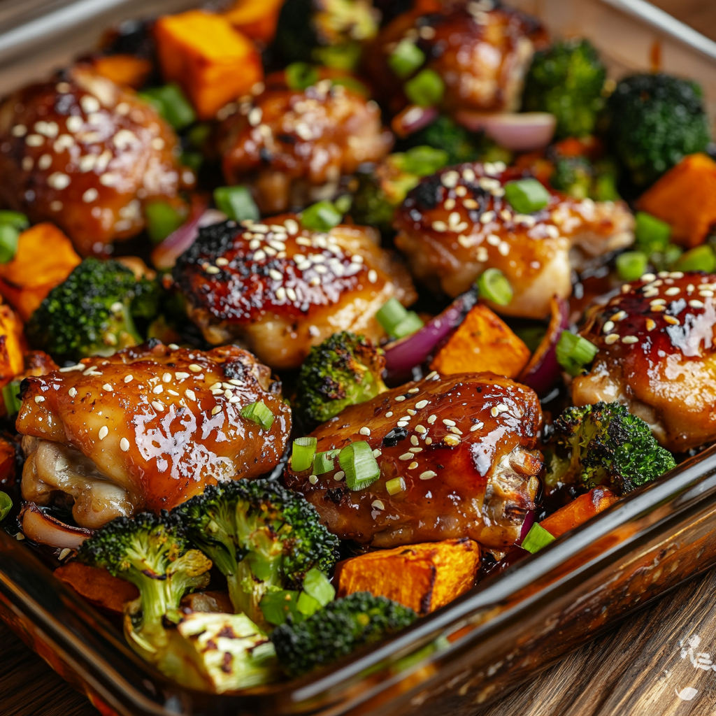 Honey Soy Baked Chicken and Veggies