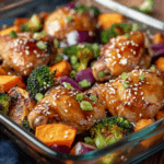 Honey Soy Baked Chicken and Veggies