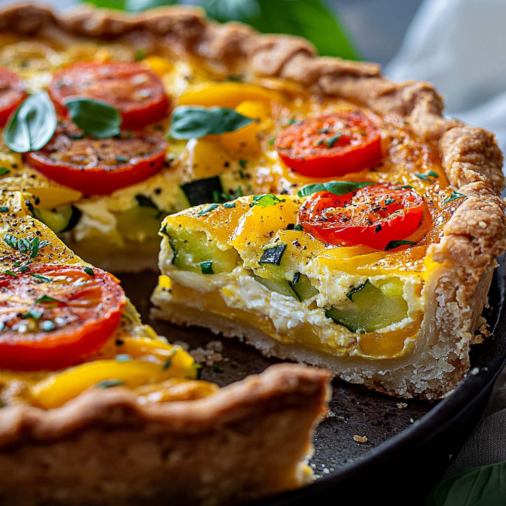 Easy and Delicious Spring Hash Brown Crust Quiche Recipe