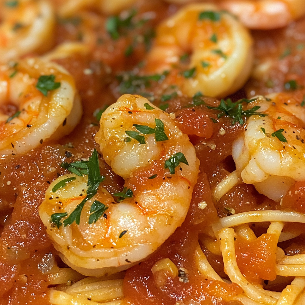 Spicy Shrimp Fra Diavolo with Linguine