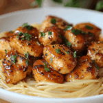 Delicious Garlic Butter Chicken Bites Pasta Recipe