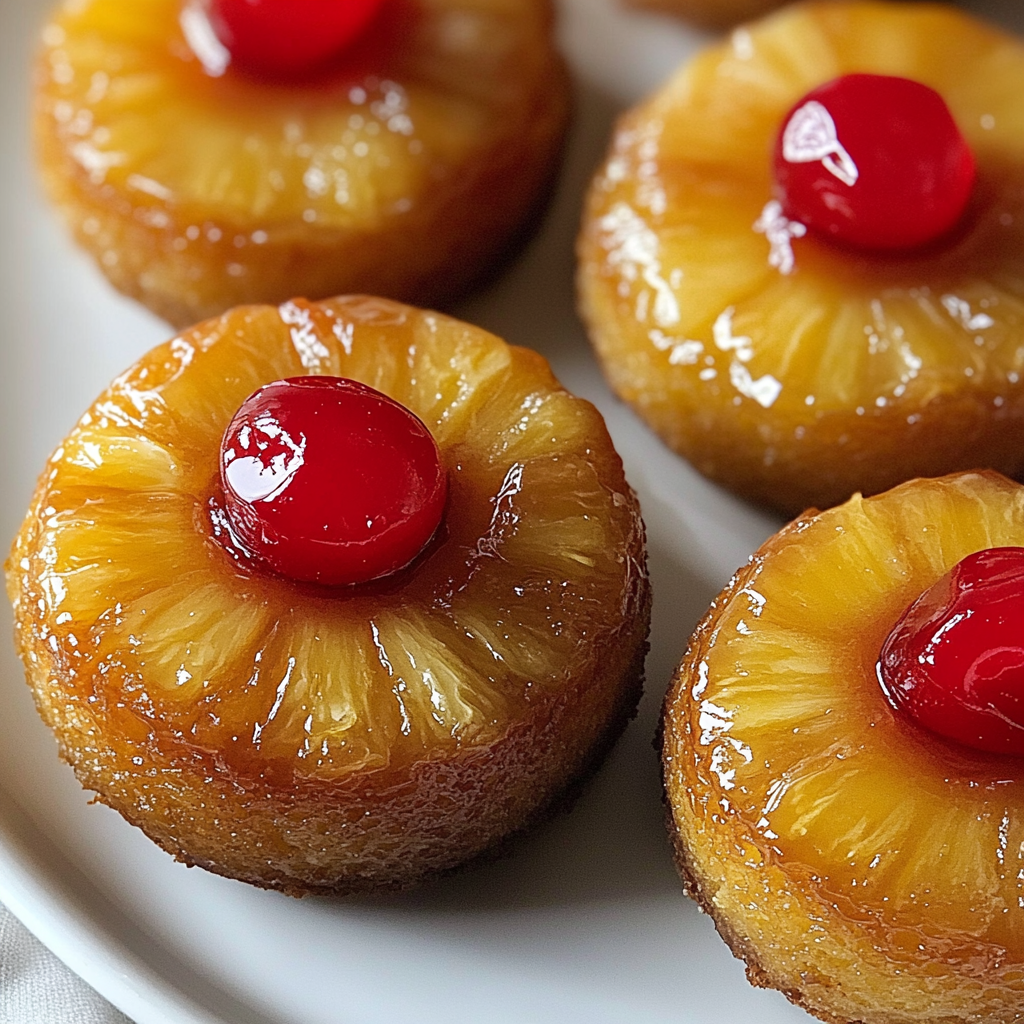 Mini Pineapple Upside Down Cakes