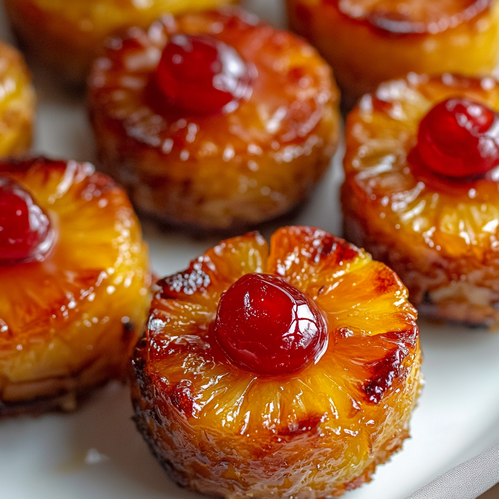 Mini Pineapple Upside Down Cakes