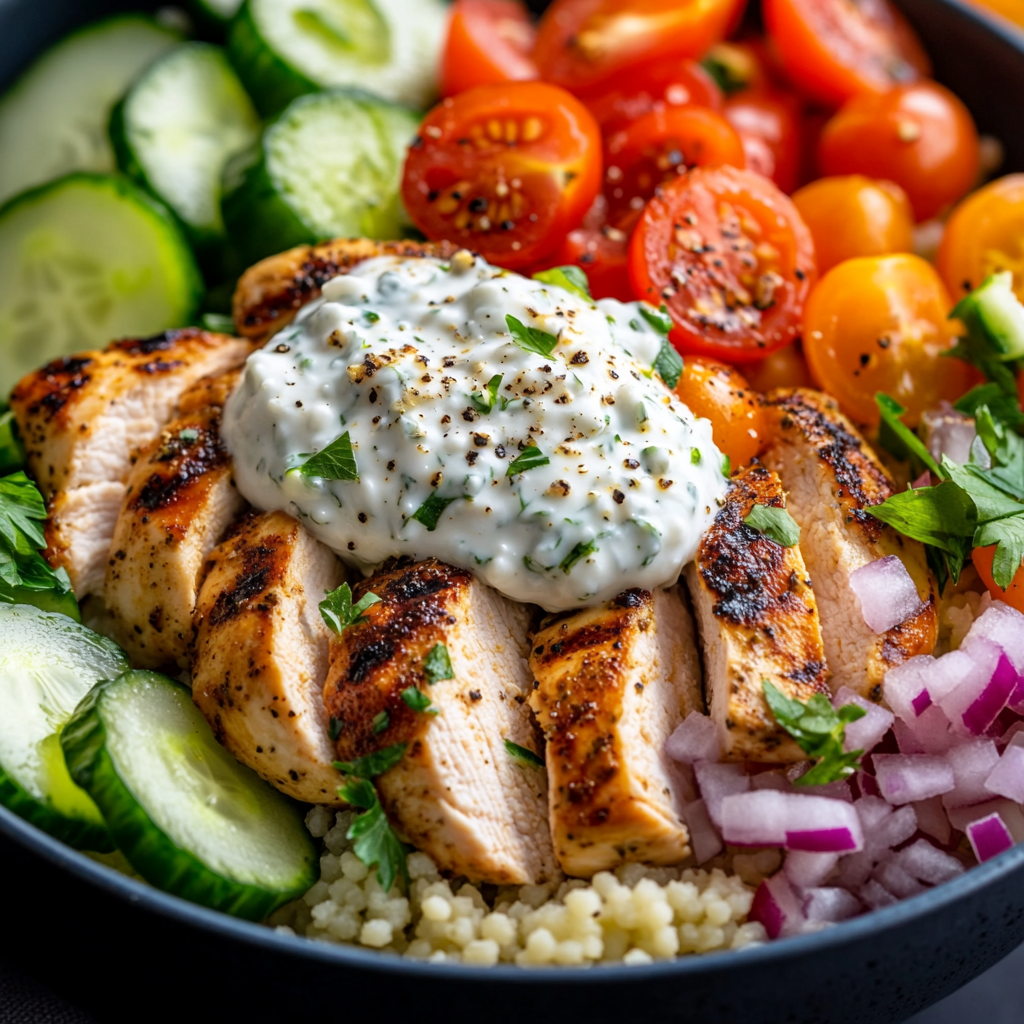 Easy Greek Chicken Bowls Recipe
