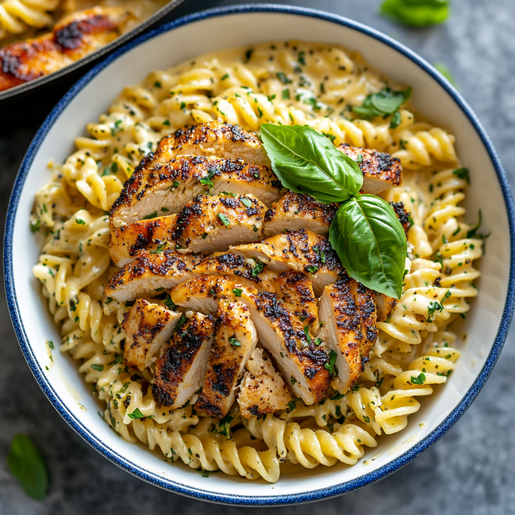 Creamy Chicken Garlic Parmesan Pasta Recipe