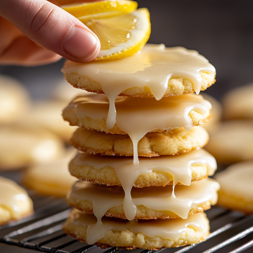 Easy Glazed Lemon Cookies Recipe (Soft and Chewy)