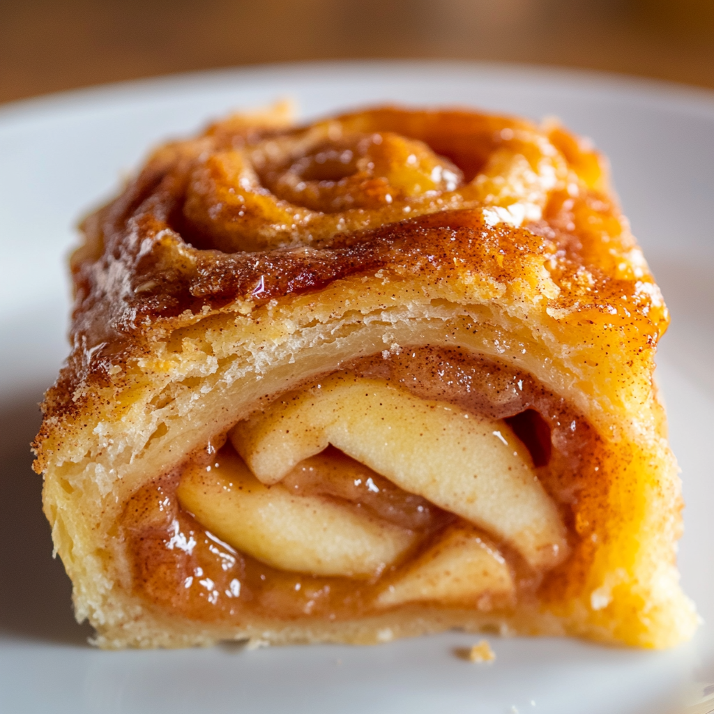 Cinnamon Roll Apple Pie