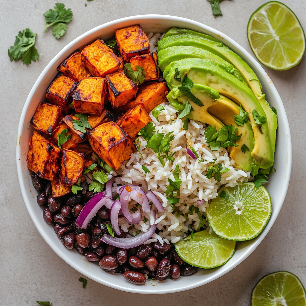 Sweet Potato Black Bean Rice Bowl