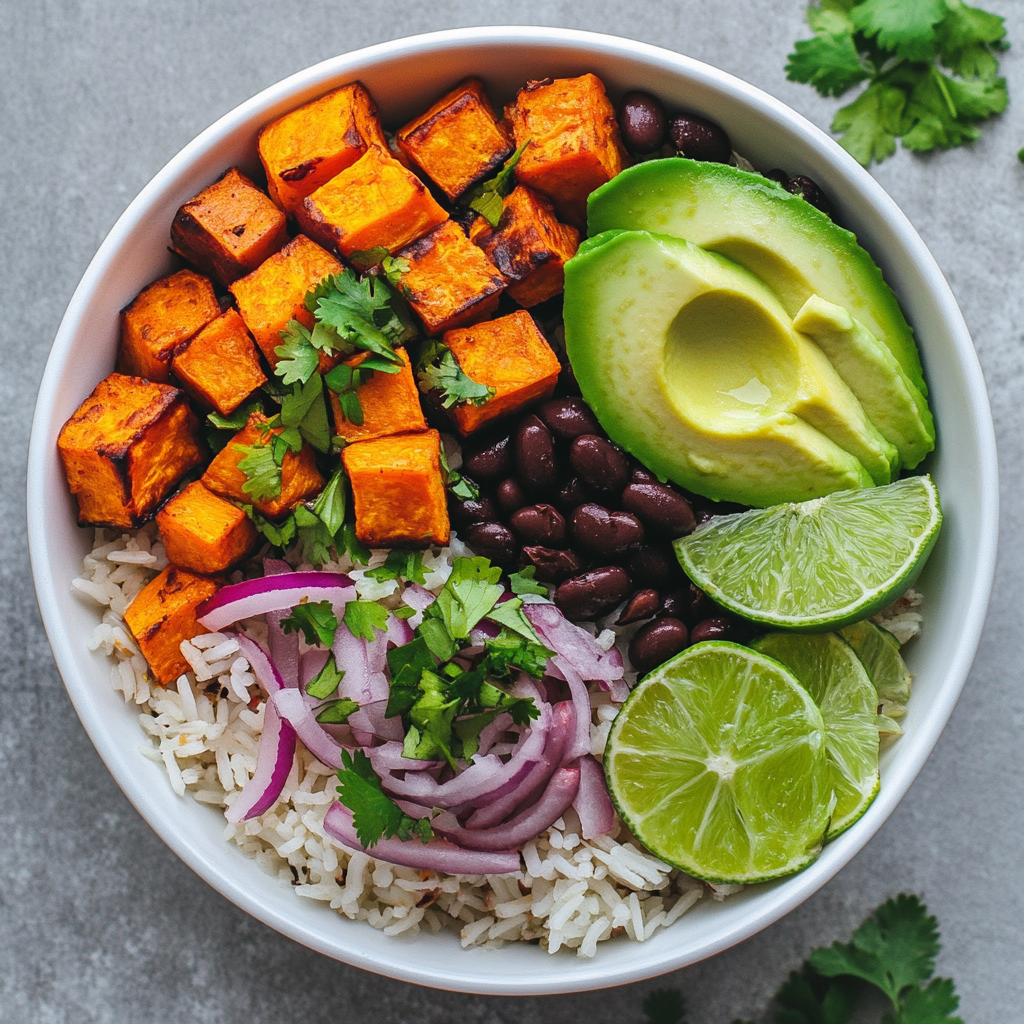 Sweet Potato Black Bean Rice Bowl