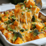 Buffalo Chicken Sweet Potato Casserole