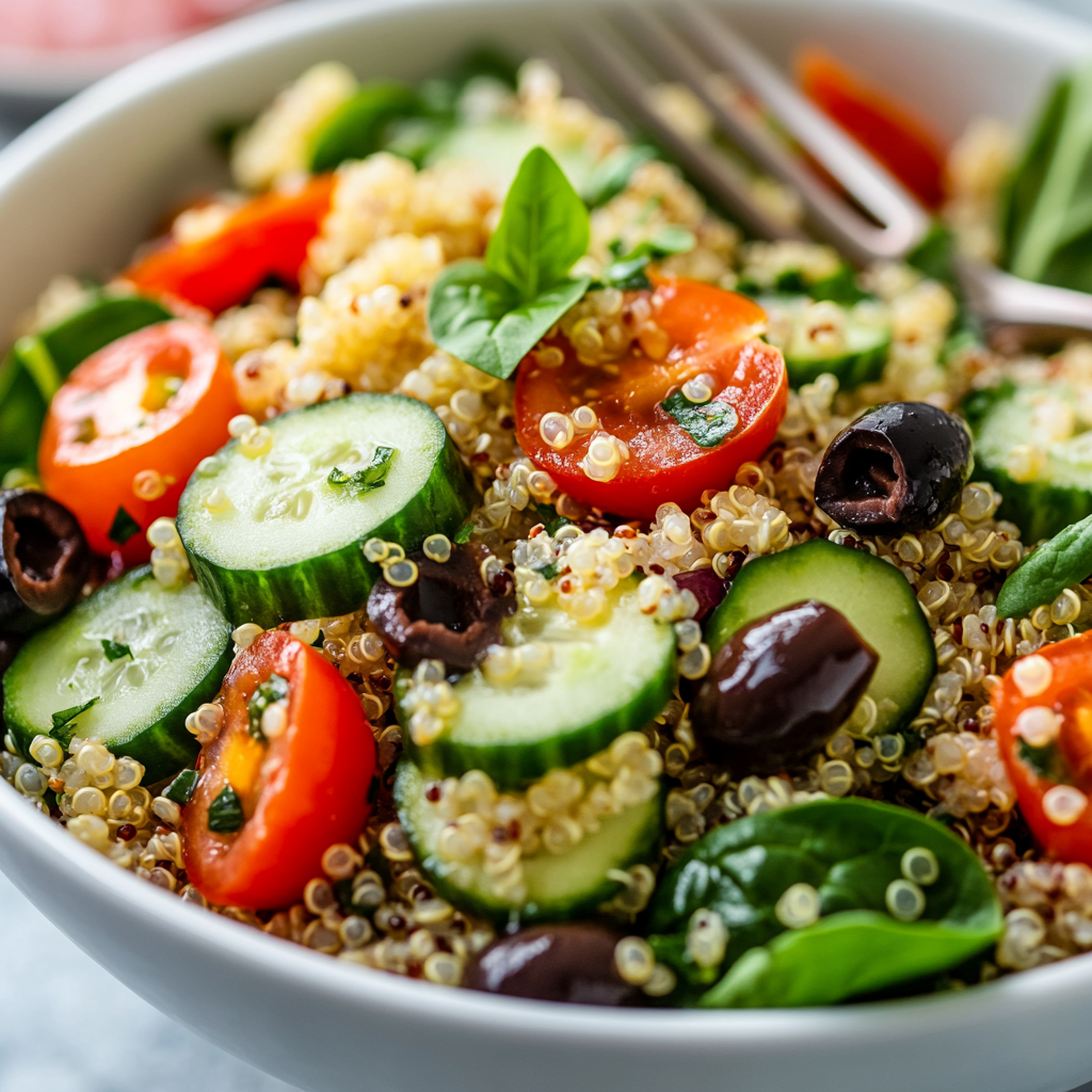 Quinoa Spinach Avocado Power Salad