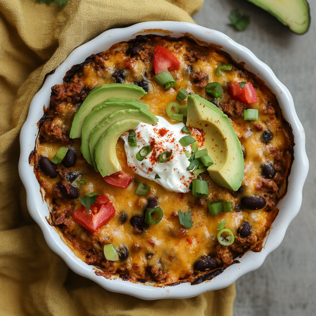 Ground Turkey Taco Casserole