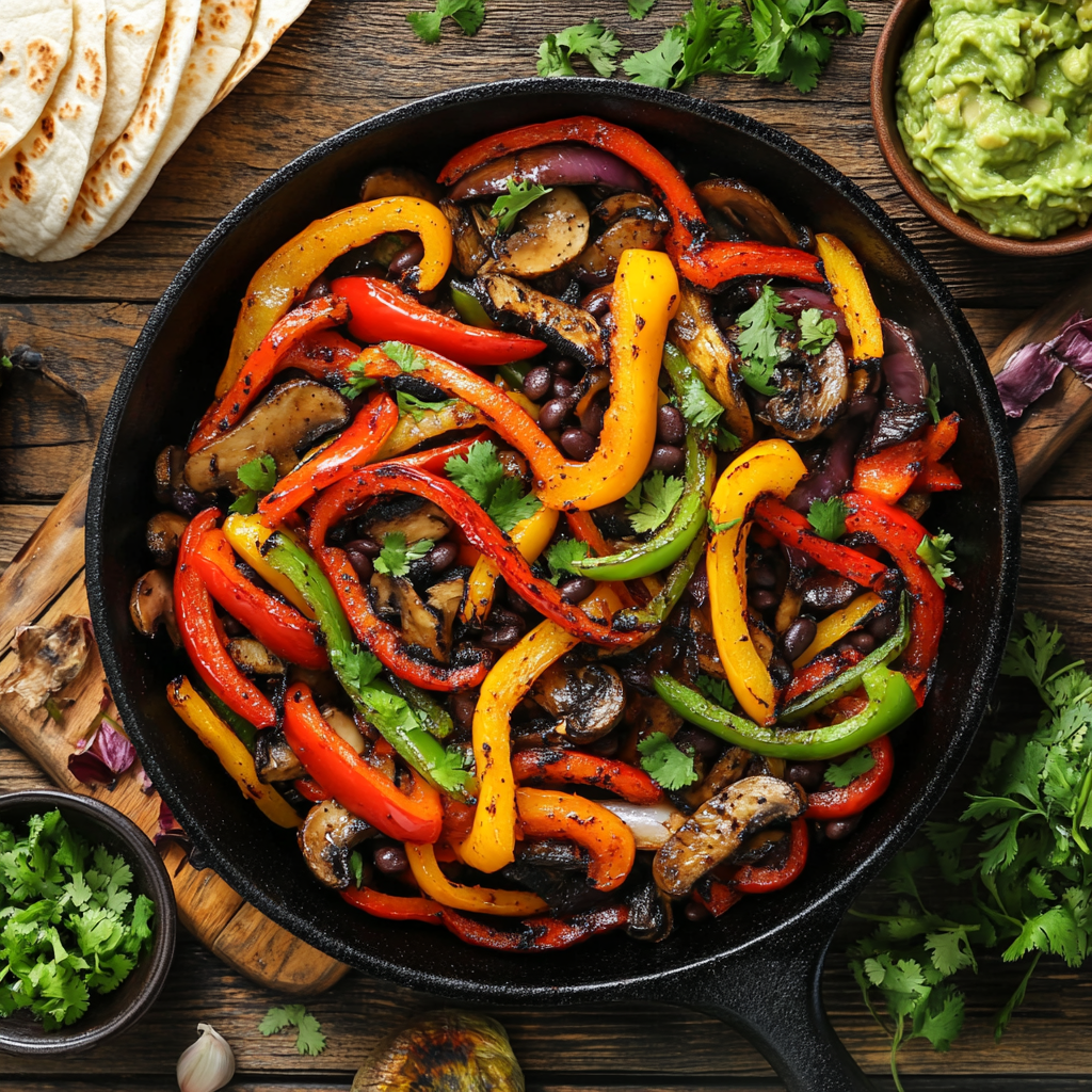 Finger-Licking Veggie Fajitas