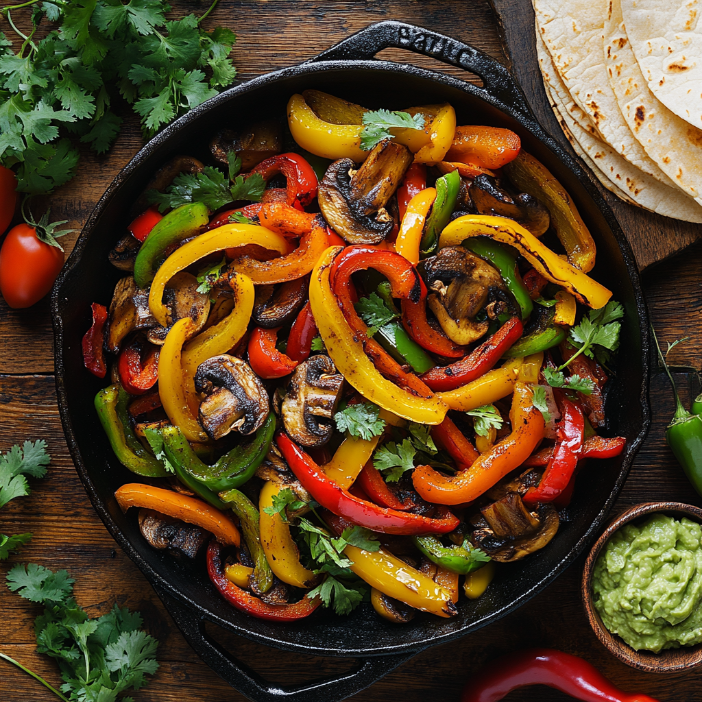 Finger-Licking Veggie Fajitas