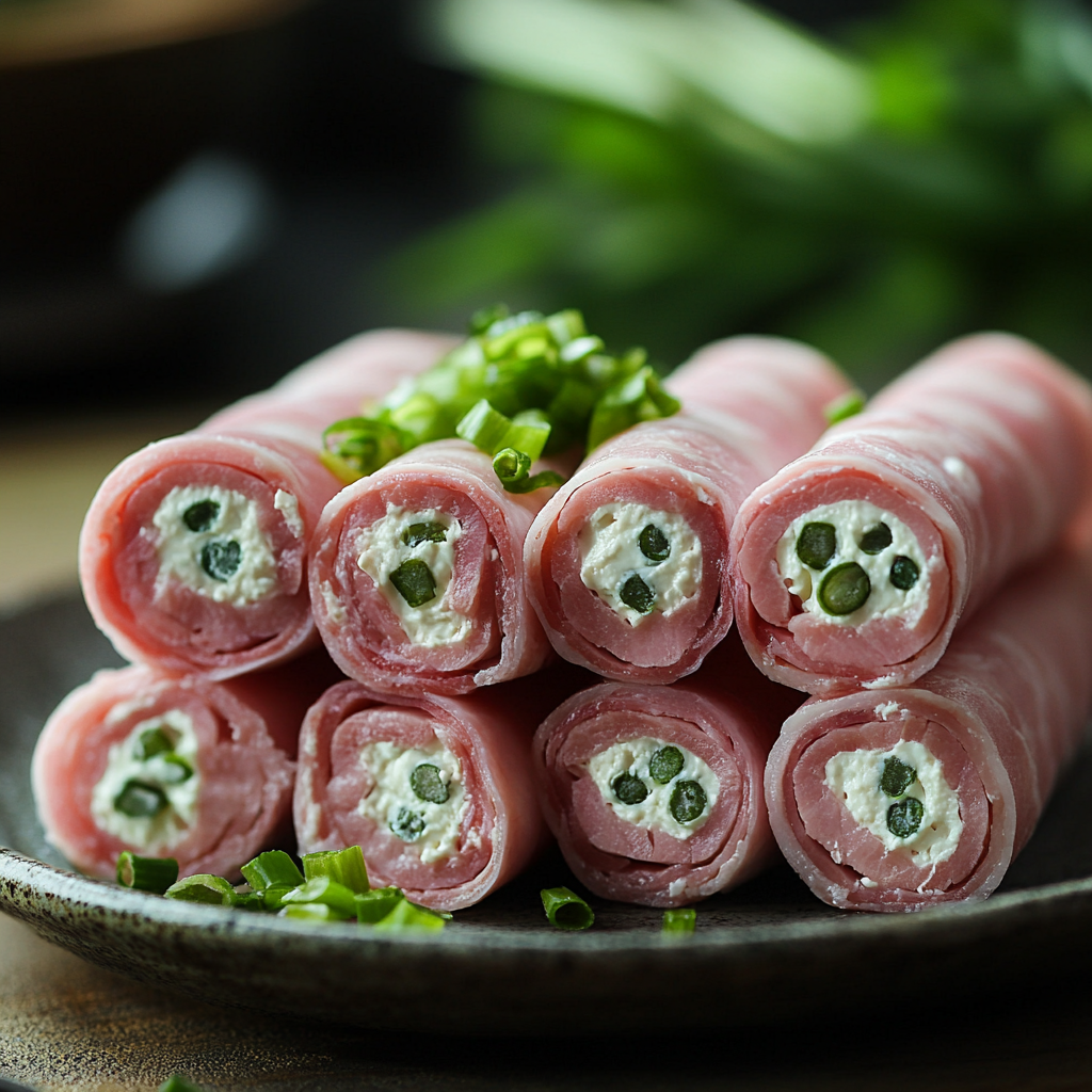 Ham Roll-Ups with Cream Cheese