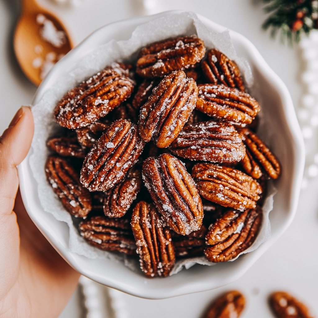 Air Fryer Candied Pecans