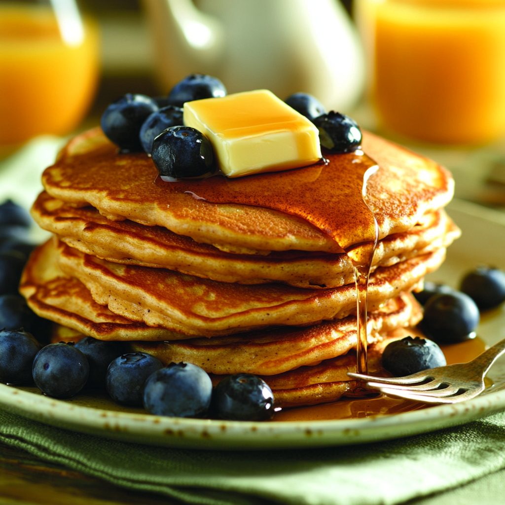 Fluffy Protein Pancakes without Protein Powder