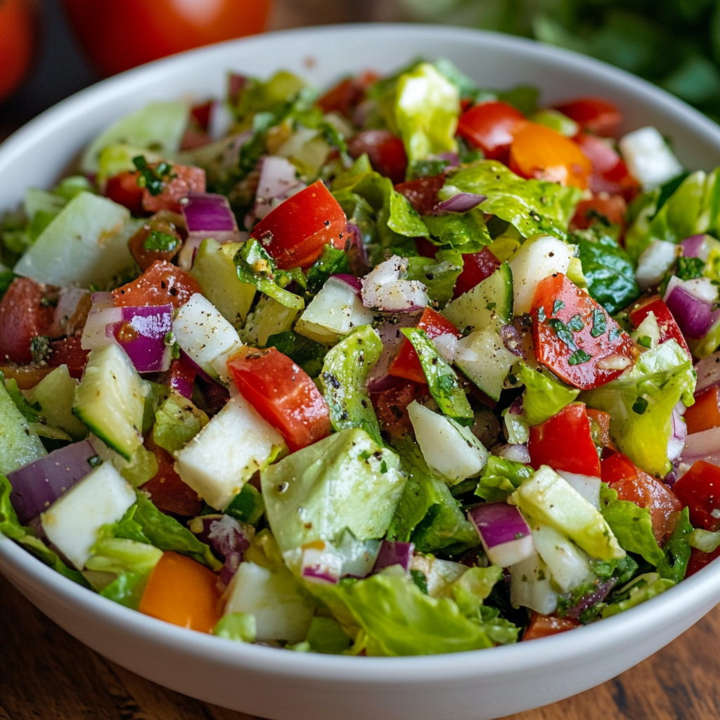Tomato Cucumber Mozzarella Salad