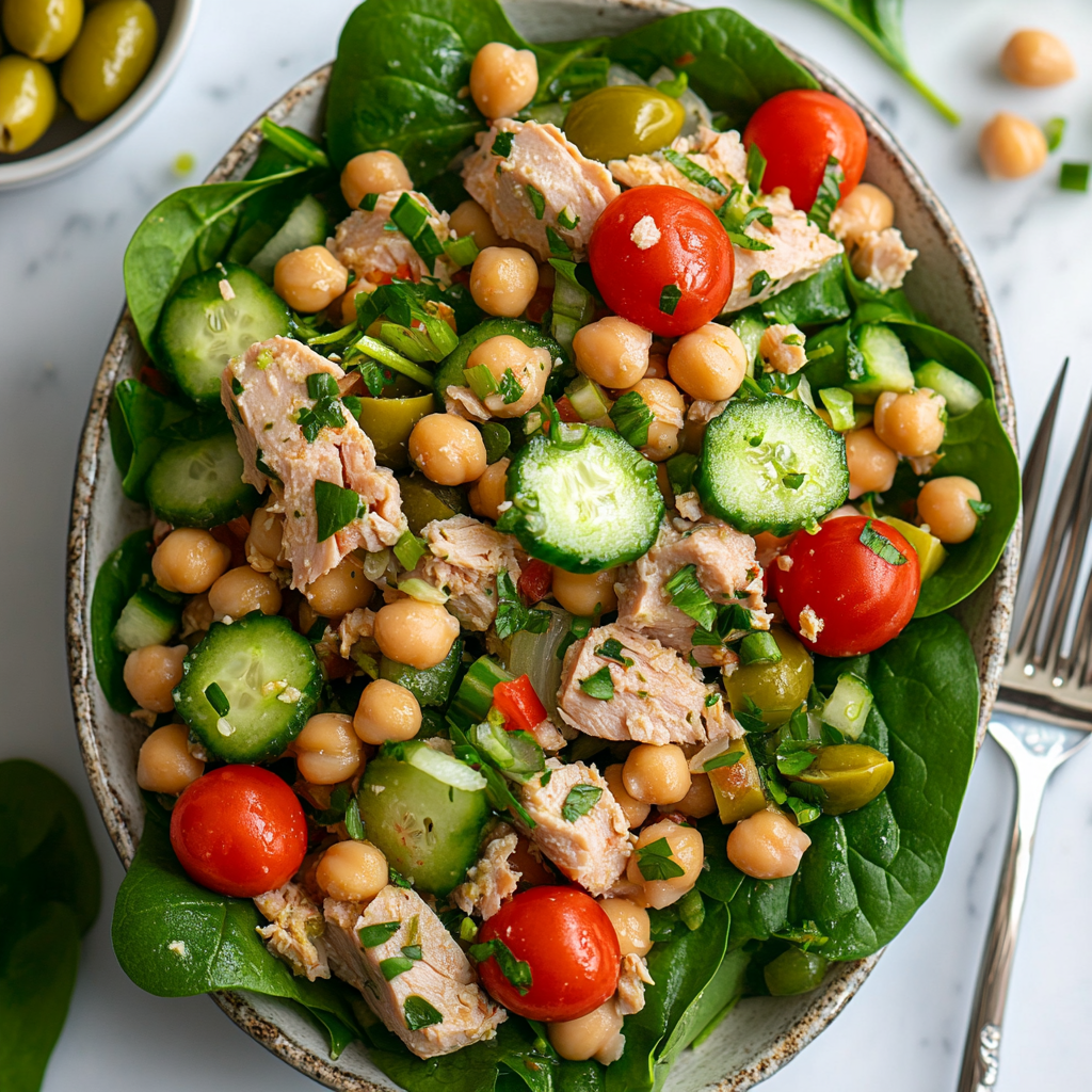 Chickpea Tuna Salad