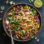 Thai Chicken Salad With Peanut Dressing