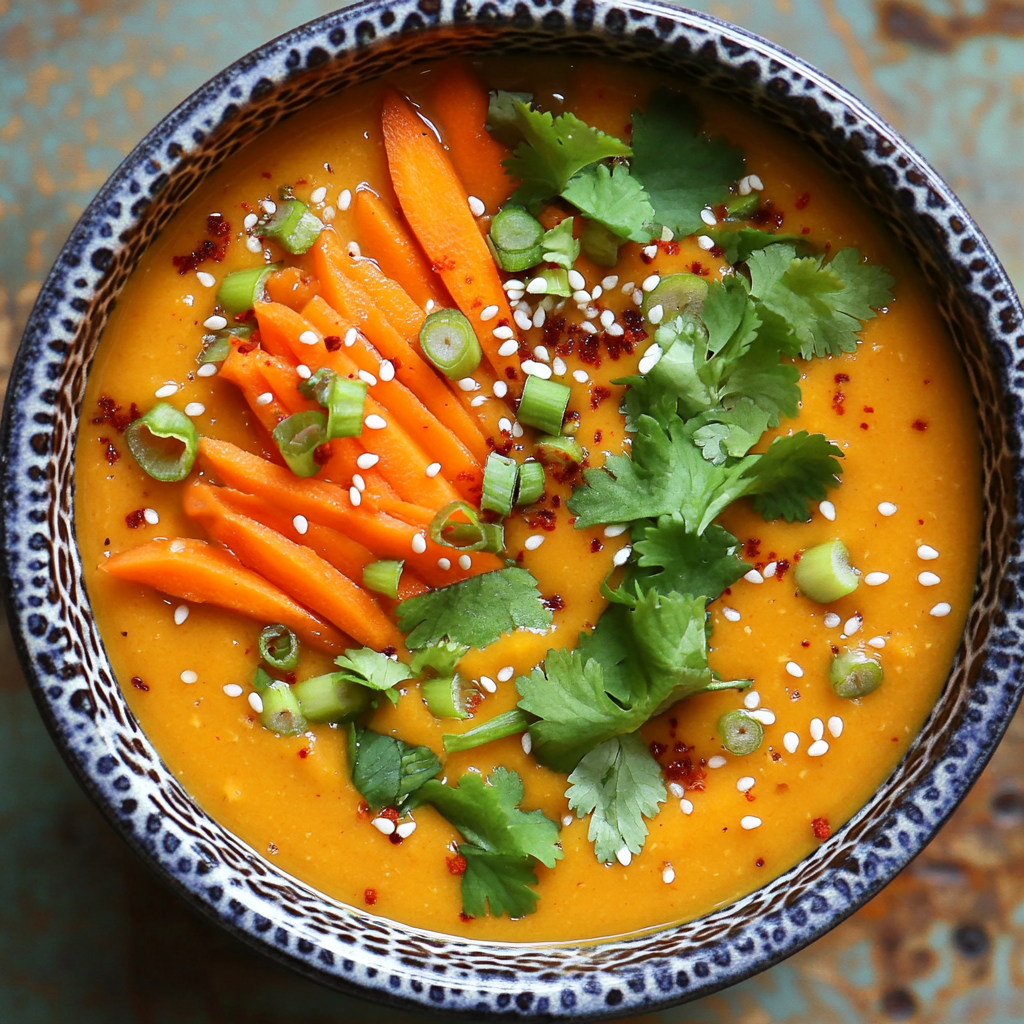 Spiced Coconut Carrot Soup