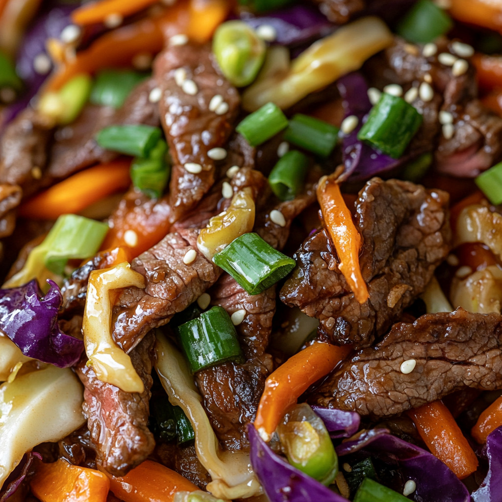 Beef and Cabbage Stir Fry