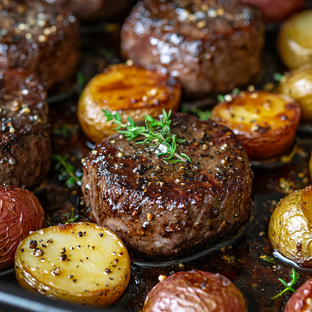 Garlic Butter Steak and Potatoes Skillet