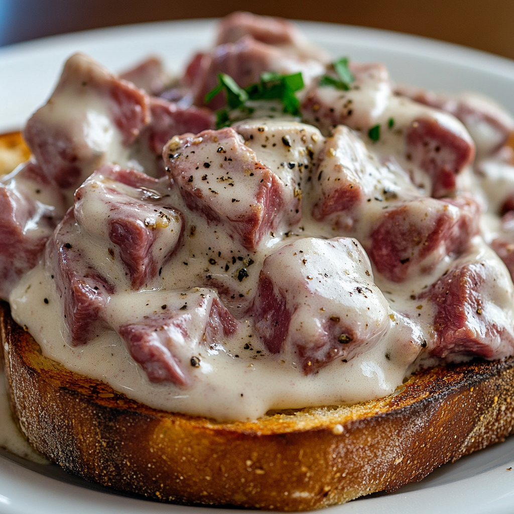 Creamed Chipped Beef on Toast