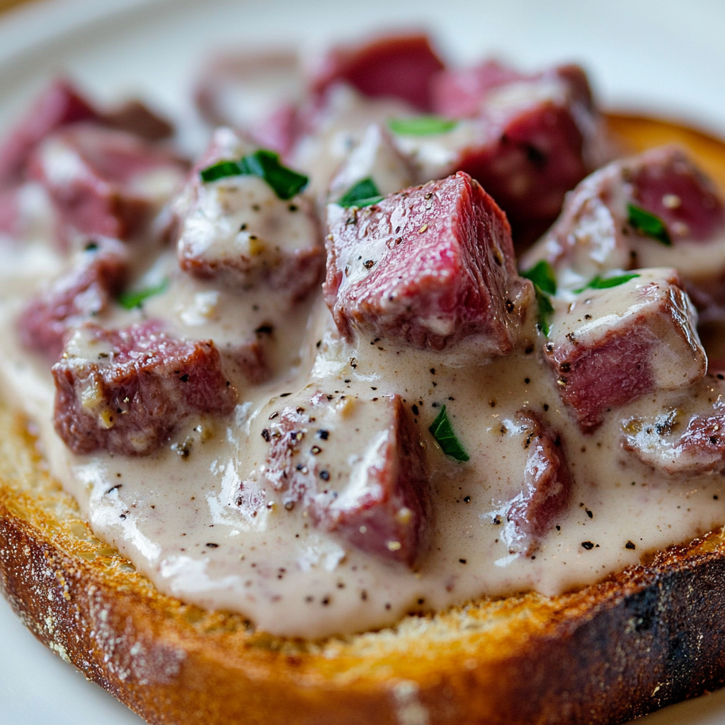 Creamed Chipped Beef on Toast