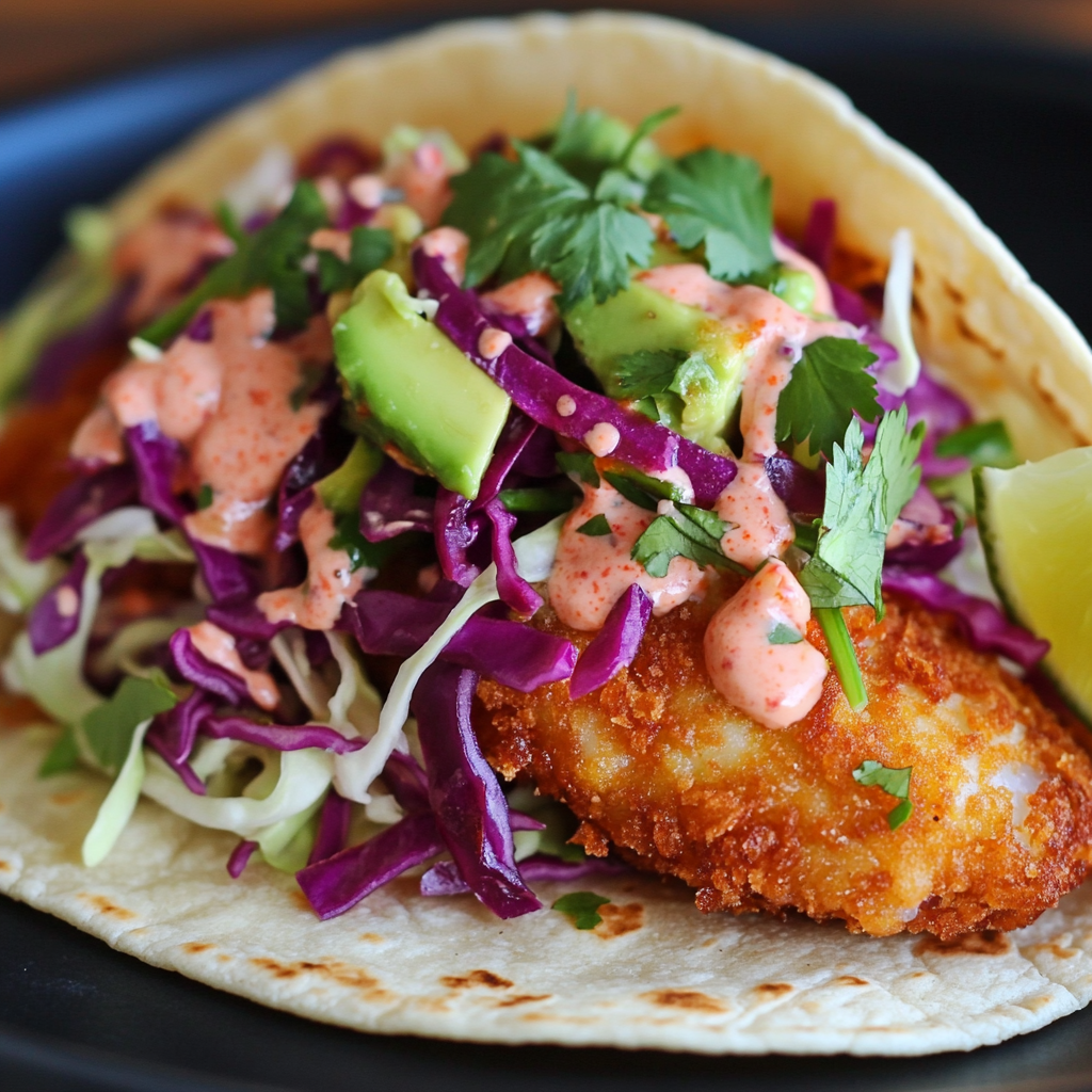 Southern Catfish Tacos with Crunchy Slaw