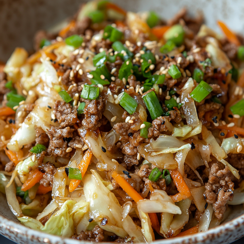 Chicken Egg Roll Bowls