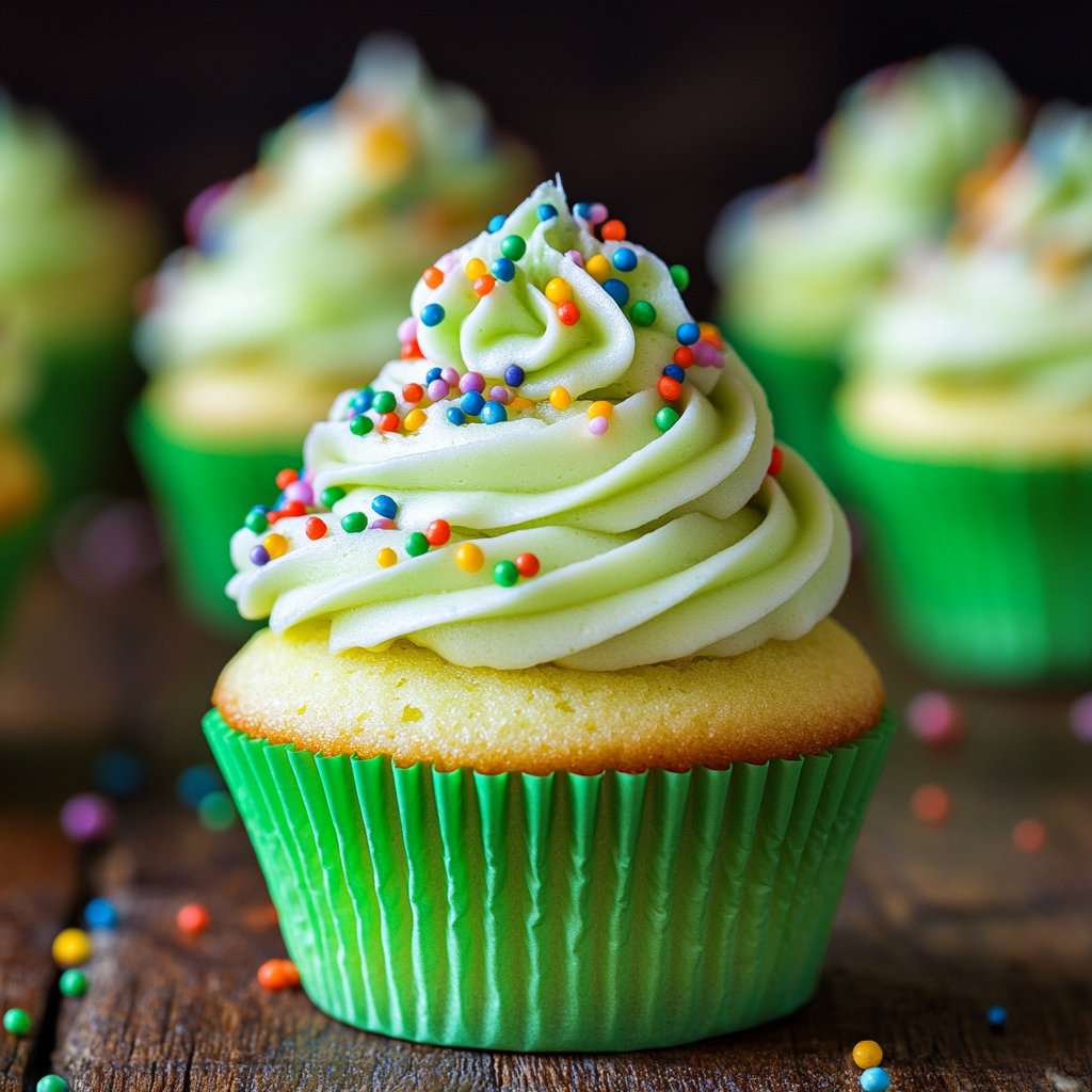 Vegan St. Patrick’s Day Rainbow Cupcakes