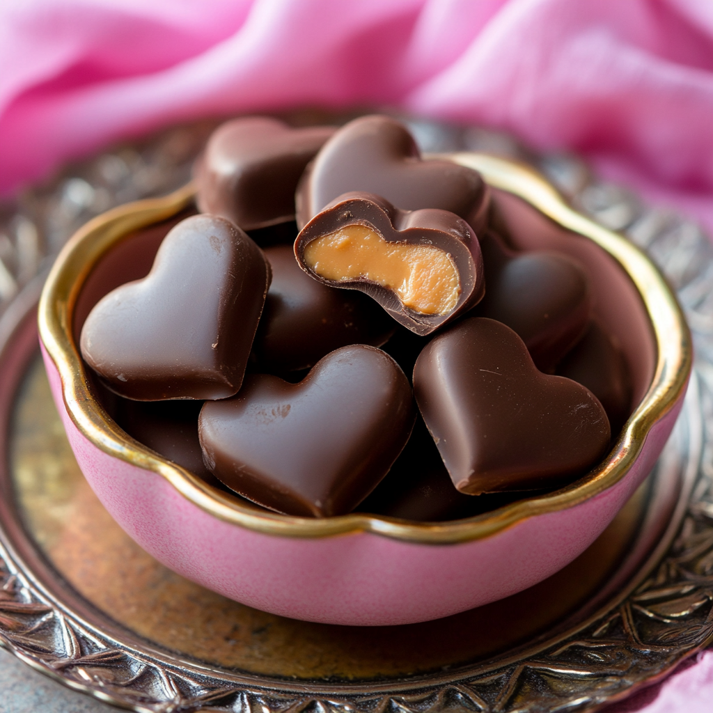Vegan Valentine Peanut Butter Cups