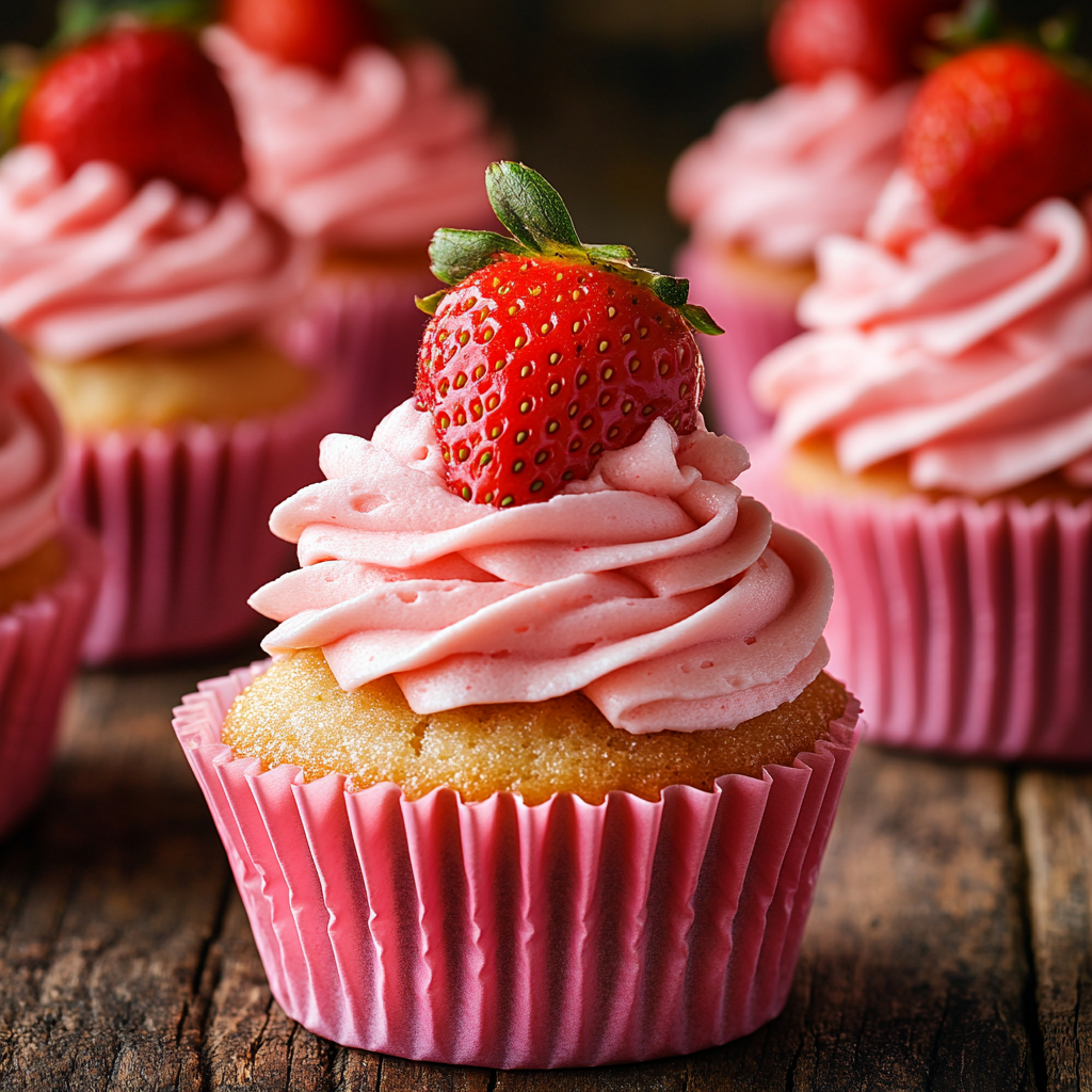 Vegan Strawberry Cupcakes