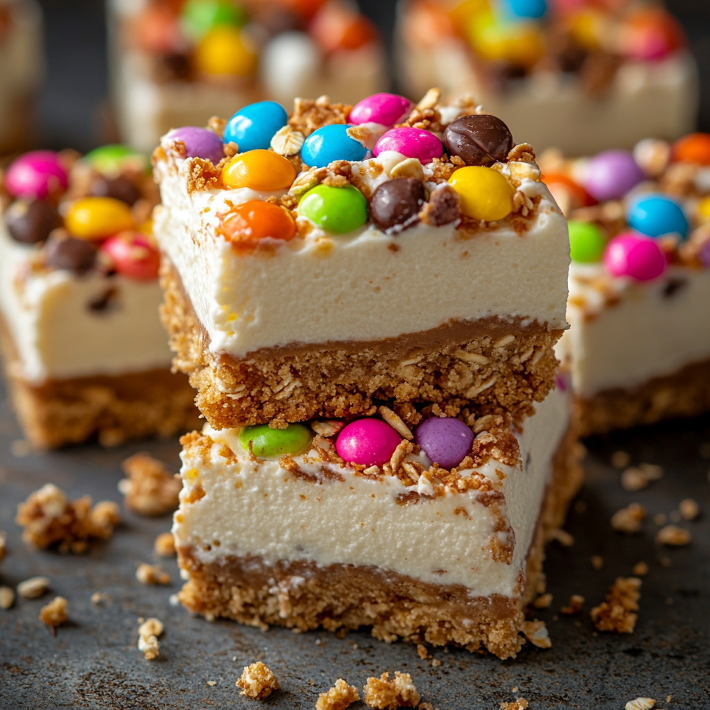 Mini Monster Cookie Cheesecakes