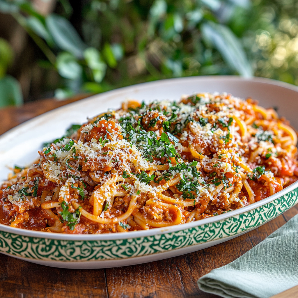 Quick & Easy Tempeh Bolognese Spaghetti Sauce