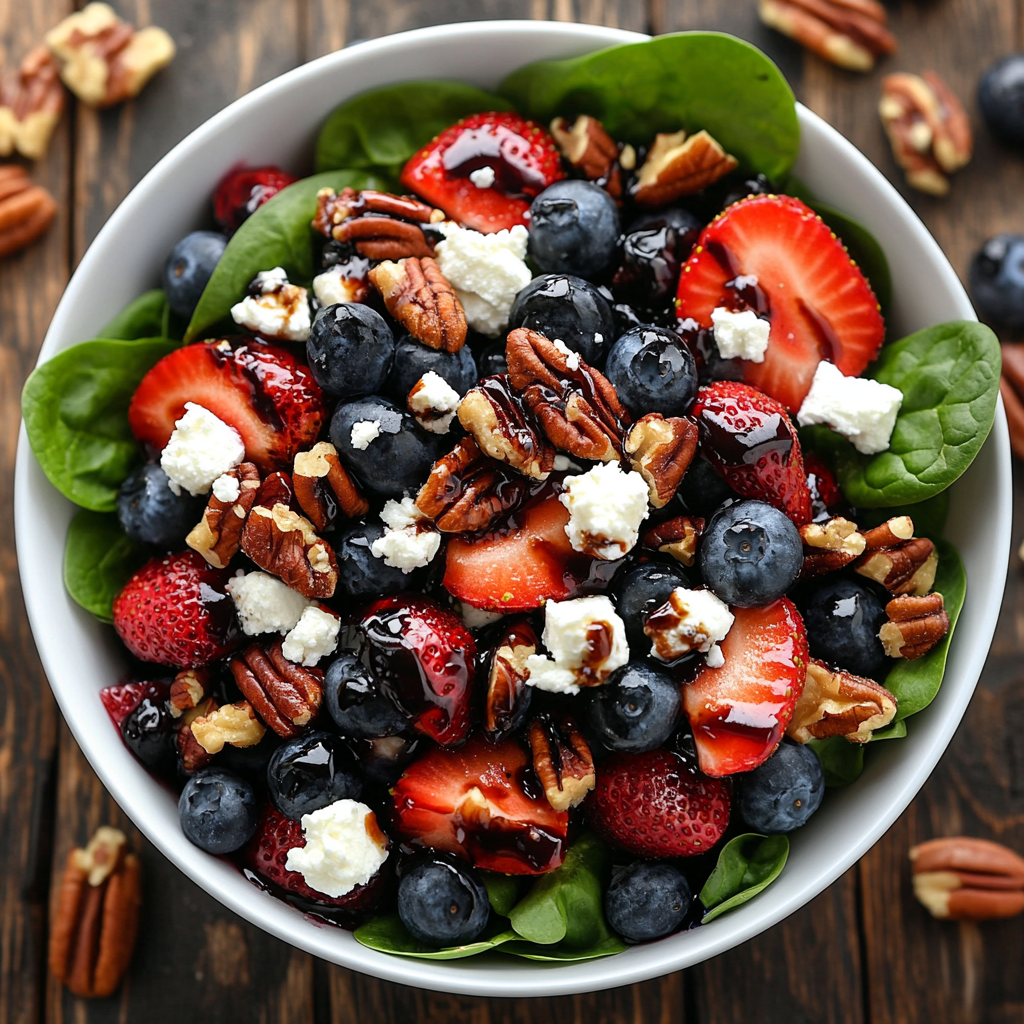15-Minute Strawberry Spinach Salad