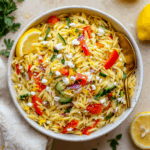 Easy Lemon Orzo Salad With Feta