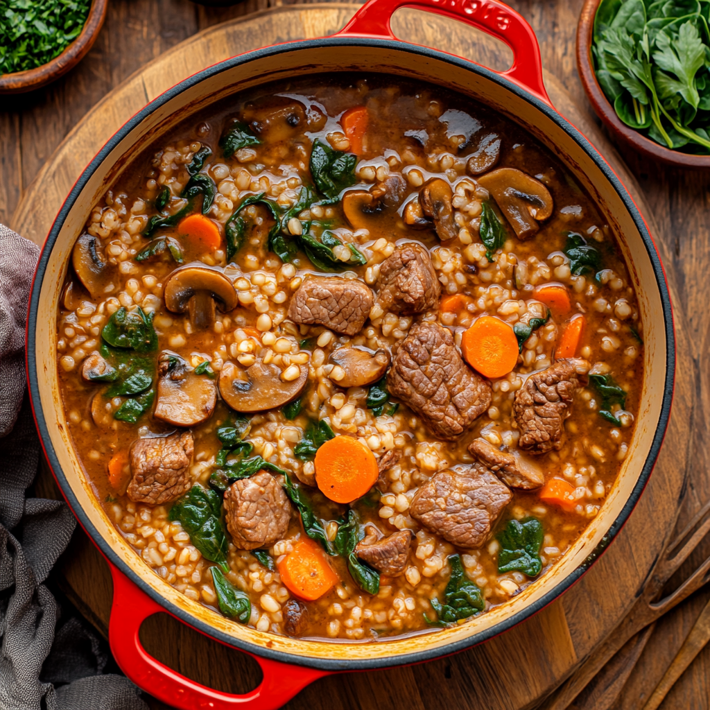 Hearty Beef & Barley Soup