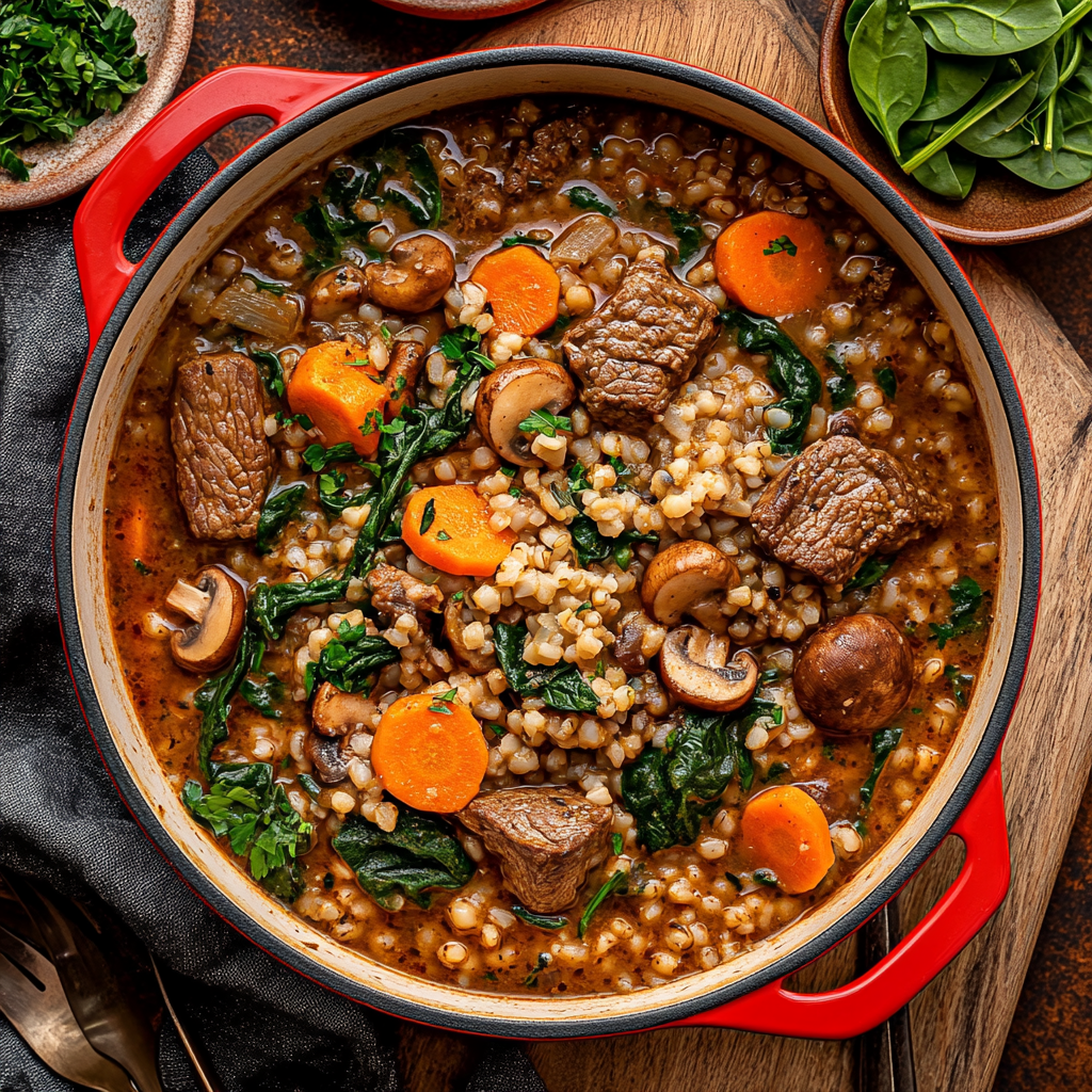 Hearty Beef & Barley Soup 8 Hearty Beef & Barley Soup