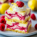 Epic Raspberry Lemon Cheesecake Bars