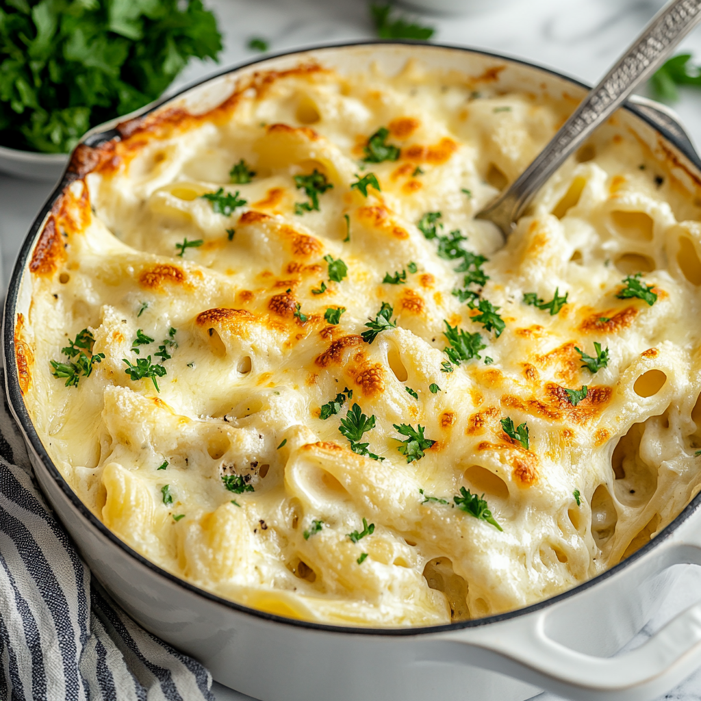 White Chicken Skillet Lasagna