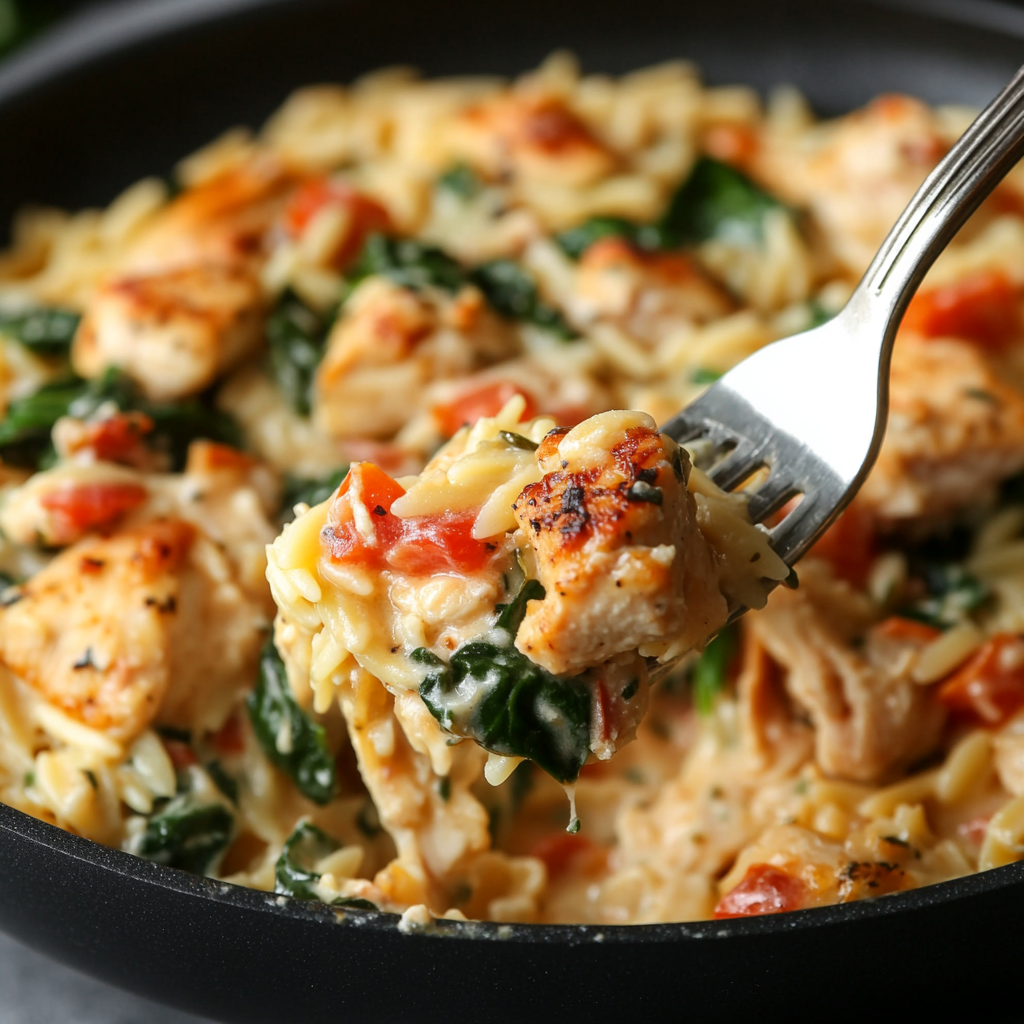 Creamy Sun-Dried Tomato Chicken Orzo