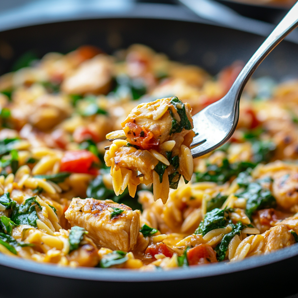 Creamy Sun-Dried Tomato Chicken Orzo