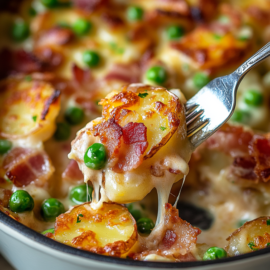 Old Fashioned Creamed Peas and Potatoes