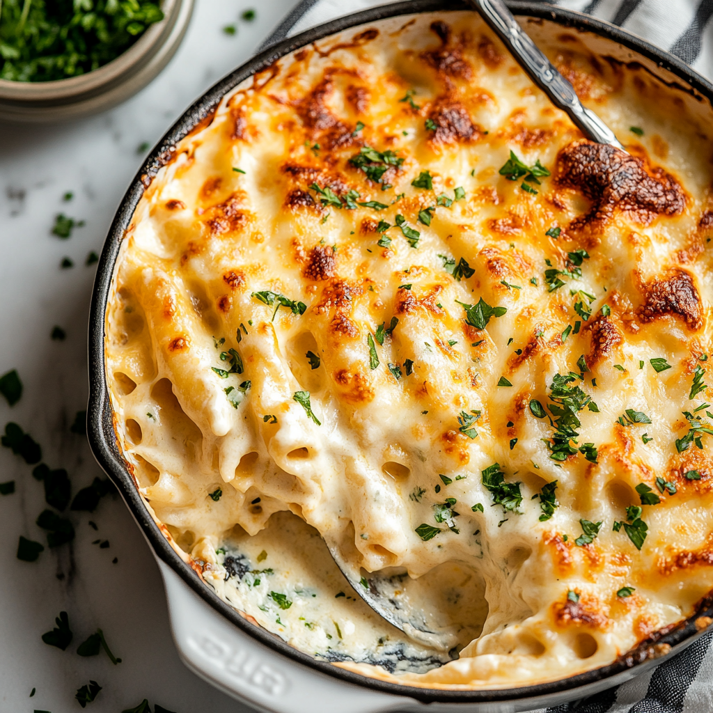 White Chicken Skillet Lasagna