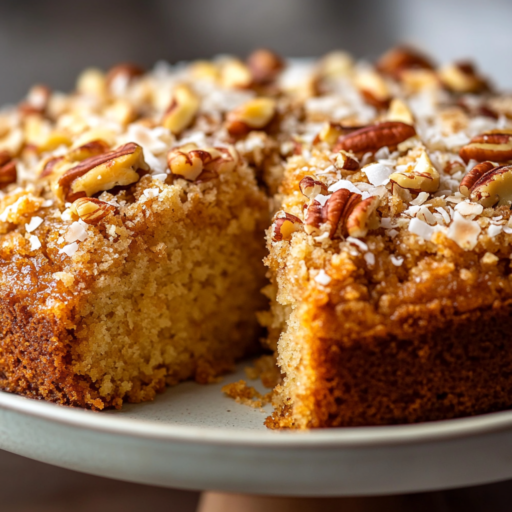 Rhubarb Streusel Coffee Cake