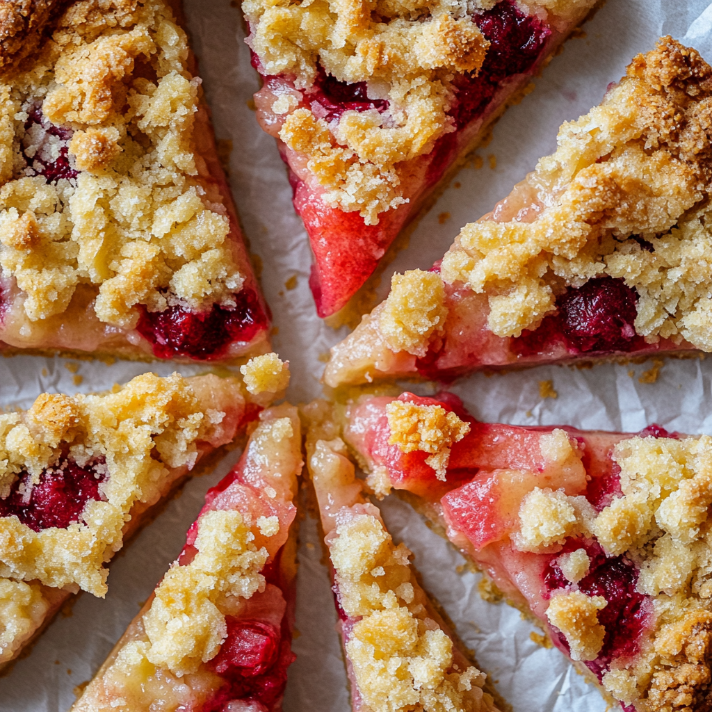 Rhubarb Crumble Tart