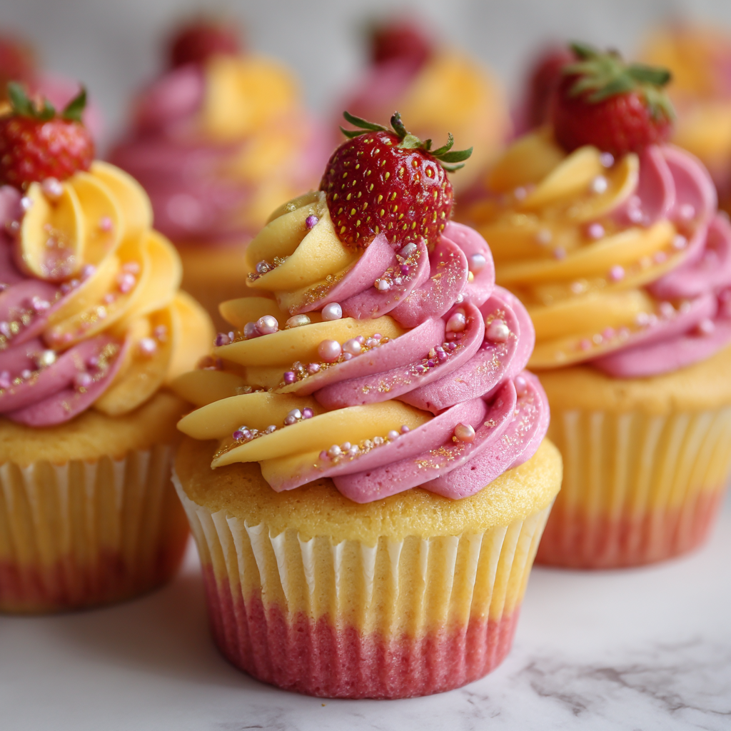 Strawberry Mango Margarita Cupcakes – Fruity and Festive!