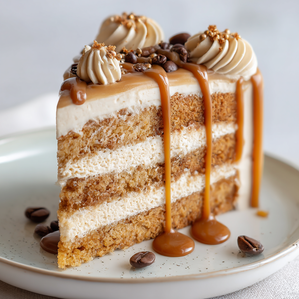 Gooey Coffee Caramel Cake